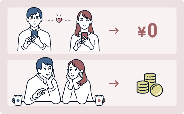 出会うまでは無料で使える